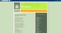 Desktop Screenshot of fivepilgrims.blogspot.com