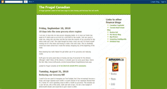 Desktop Screenshot of frugalcanadian.blogspot.com