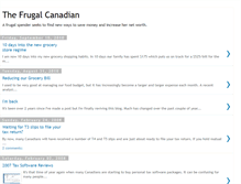 Tablet Screenshot of frugalcanadian.blogspot.com