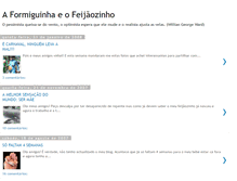 Tablet Screenshot of aformiguinhaeofeijaozinho.blogspot.com