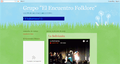 Desktop Screenshot of elencuentro-folklore.blogspot.com