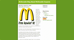 Desktop Screenshot of mcdonaldscouponsblog.blogspot.com