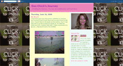 Desktop Screenshot of onechicksjourney.blogspot.com