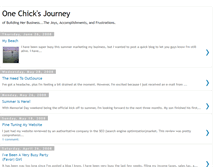 Tablet Screenshot of onechicksjourney.blogspot.com