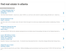 Tablet Screenshot of findrealestateinatlanta.blogspot.com