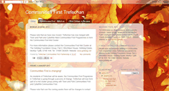 Desktop Screenshot of communitiesfirsttrefechan.blogspot.com