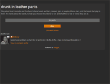 Tablet Screenshot of drunkinleatherpants.blogspot.com