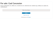 Tablet Screenshot of coalconcession.blogspot.com