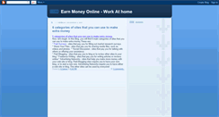 Desktop Screenshot of earnmonyonline-workathome.blogspot.com