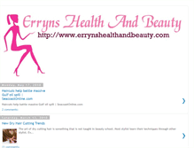 Tablet Screenshot of errynshealthandbeauty.blogspot.com