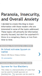 Mobile Screenshot of paranoiainsecurityandoverallanxiety.blogspot.com