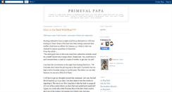 Desktop Screenshot of primevalpapa.blogspot.com