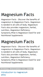 Mobile Screenshot of magnesium-facts.blogspot.com