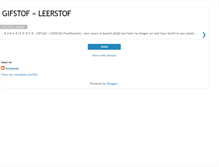 Tablet Screenshot of gifstof-leerstof.blogspot.com
