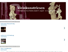 Tablet Screenshot of kleinkunstriesen.blogspot.com