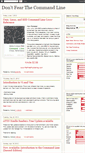 Mobile Screenshot of dontfearthecommandline.blogspot.com