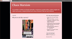 Desktop Screenshot of chaosmarxism.blogspot.com