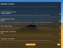 Tablet Screenshot of indialyrics.blogspot.com