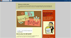 Desktop Screenshot of mybizquiz.blogspot.com