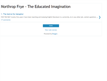 Tablet Screenshot of northropfrye-theeducatedimagination.blogspot.com