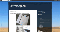Desktop Screenshot of extremegami.blogspot.com