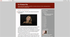 Desktop Screenshot of enprimerafilaenlaweb.blogspot.com