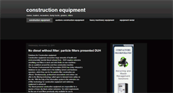 Desktop Screenshot of constructionequipmentsales.blogspot.com