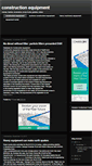 Mobile Screenshot of constructionequipmentsales.blogspot.com