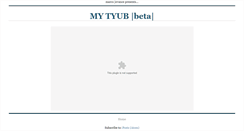 Desktop Screenshot of mytyub.blogspot.com
