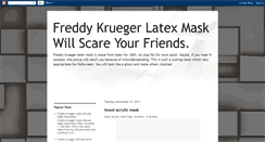 Desktop Screenshot of freddykruegerlatexmask.blogspot.com