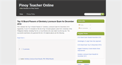 Desktop Screenshot of pinoyteacheronline.blogspot.com