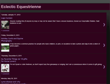 Tablet Screenshot of eclecticequestrienne.blogspot.com