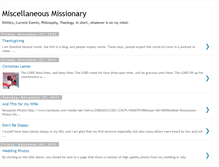 Tablet Screenshot of miscellaneousmissionary.blogspot.com