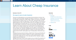 Desktop Screenshot of insurancein-usa.blogspot.com