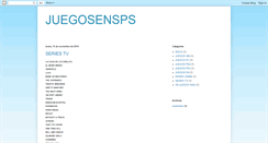 Desktop Screenshot of juegosensps.blogspot.com