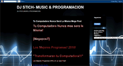 Desktop Screenshot of djstich-music.blogspot.com