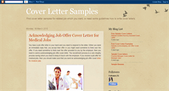 Desktop Screenshot of coverlettersampletips.blogspot.com