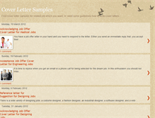 Tablet Screenshot of coverlettersampletips.blogspot.com