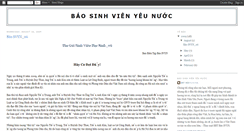 Desktop Screenshot of baosinhvienyeunuoc.blogspot.com