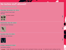 Tablet Screenshot of notechnostuffallowed.blogspot.com