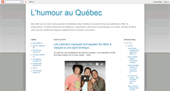 Desktop Screenshot of humour-au-quebec.blogspot.com