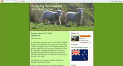 Desktop Screenshot of exploring-new-zealand.blogspot.com