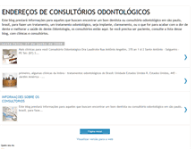 Tablet Screenshot of enderecosdeconsultoriosodontologicos.blogspot.com