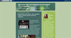 Desktop Screenshot of highschoolartsandcommunityservice.blogspot.com