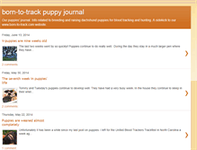 Tablet Screenshot of borntotrackpuppies.blogspot.com