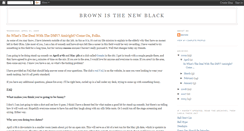 Desktop Screenshot of brownisthenewblack.blogspot.com