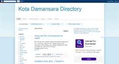 Desktop Screenshot of kotadamansaradirectory.blogspot.com