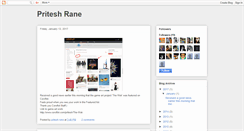Desktop Screenshot of priteshrane.blogspot.com