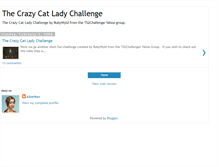Tablet Screenshot of crazycatladychallenge.blogspot.com