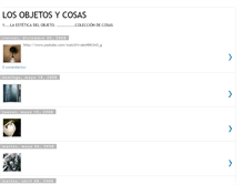 Tablet Screenshot of losobjetosycosas.blogspot.com